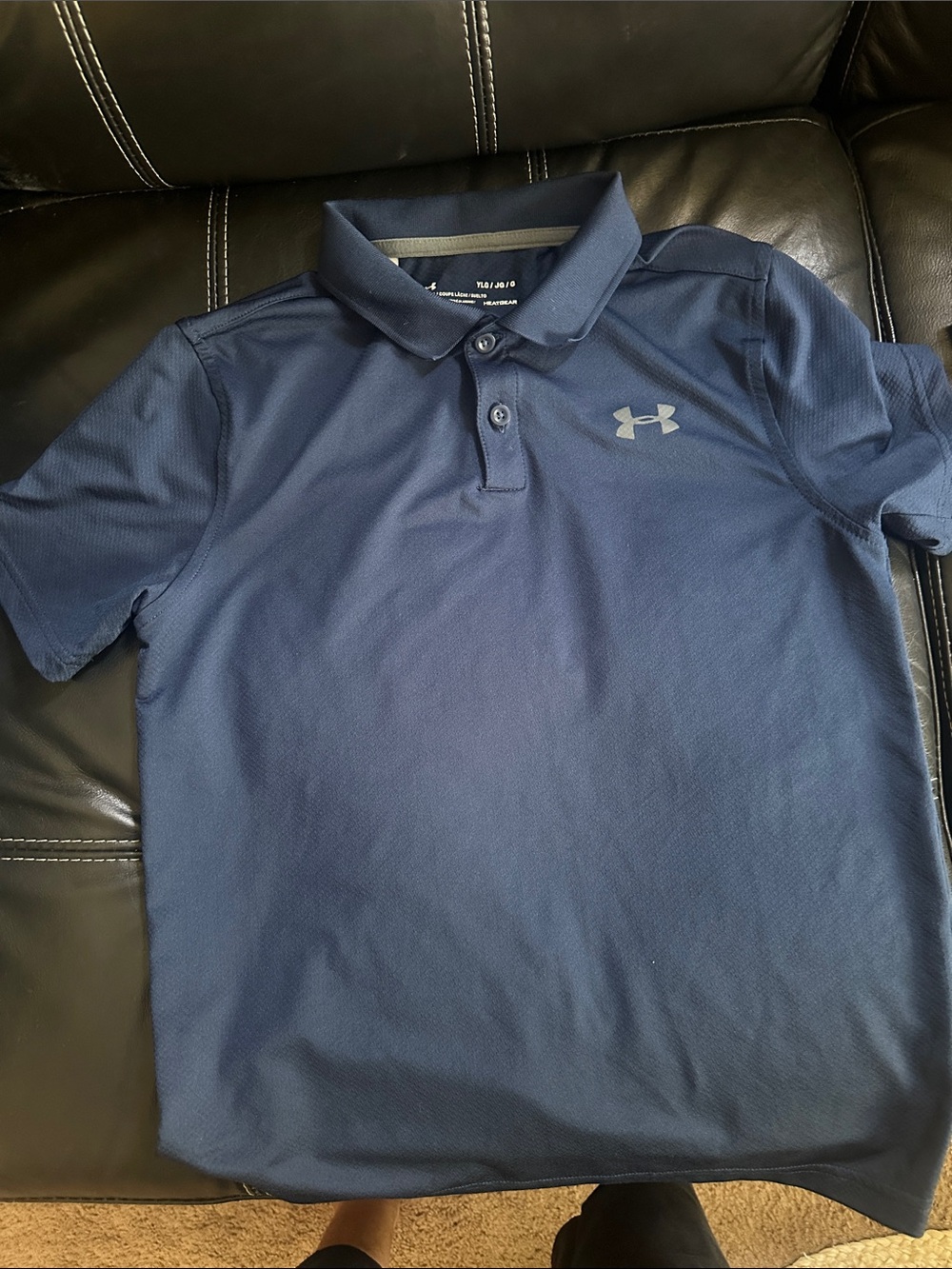 Under Armour Navy Blue Tech Polo